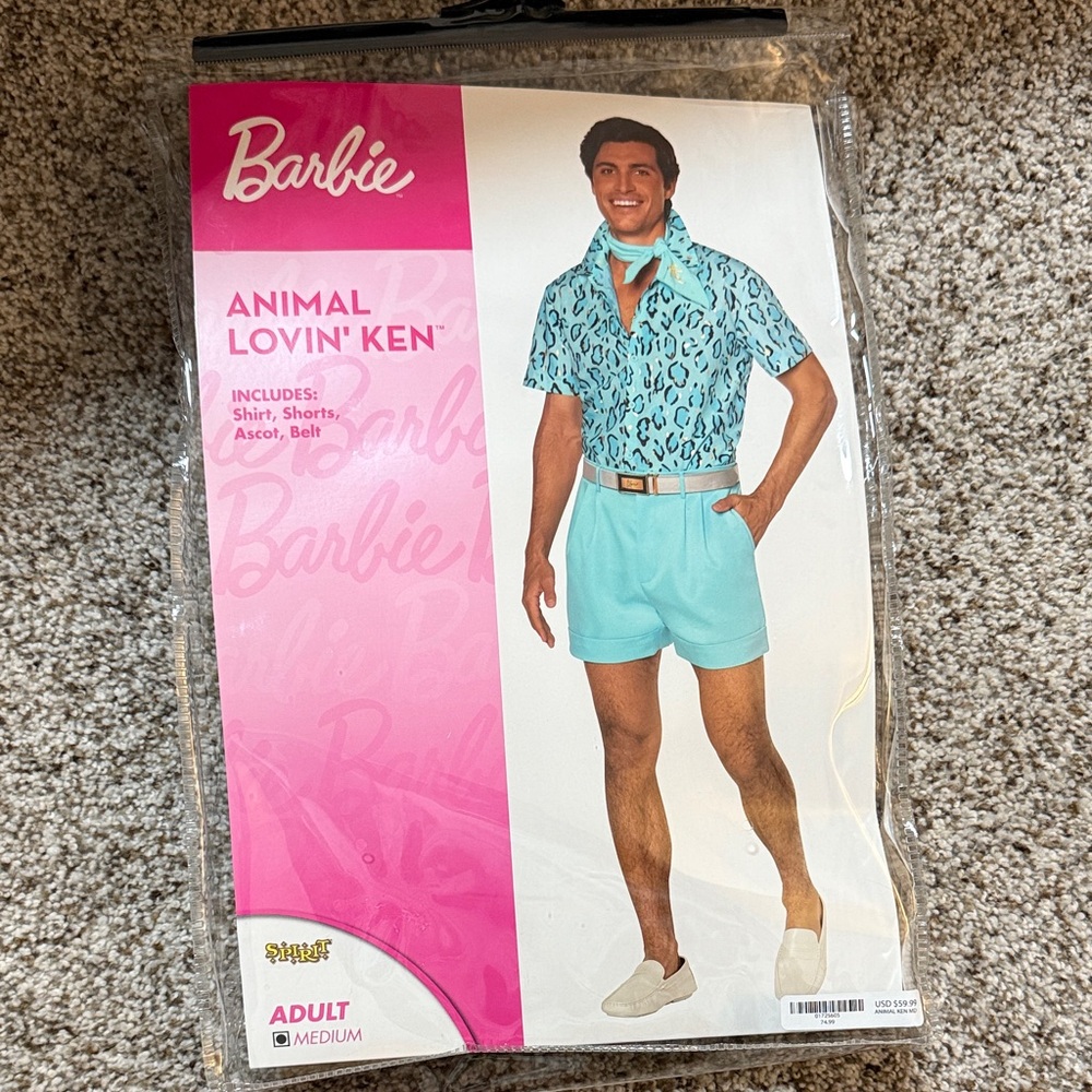 Barbie Animal Lovin' Ken Halloween Costume (Worn Once)